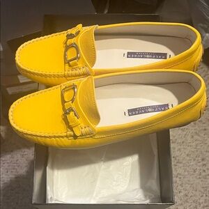 SALE!!!! Ralph Lauren Brand New NIB Bright Yellow Women’s Leather Loafers Sz 6.5